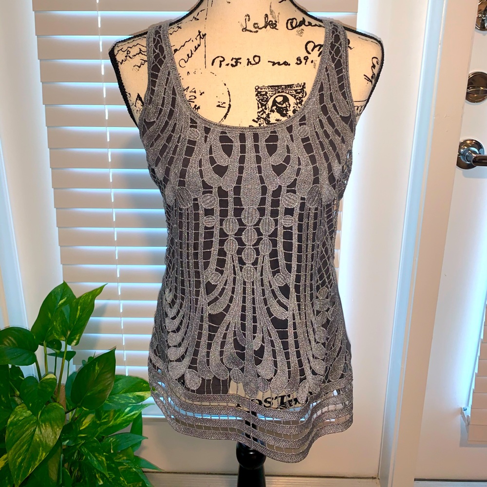 Express Shimmery Sleeveless Top - S/P